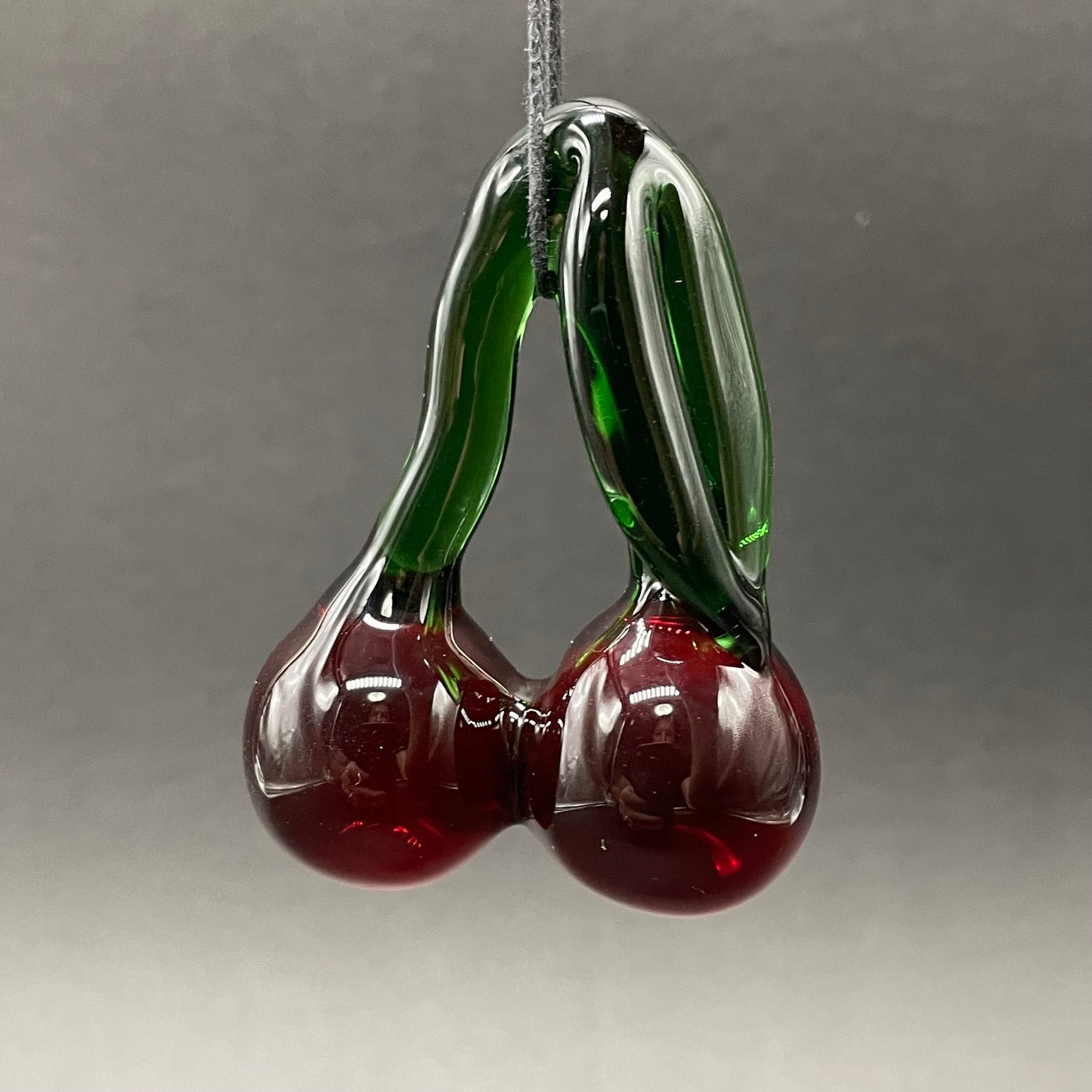 Transparent cherry pendant