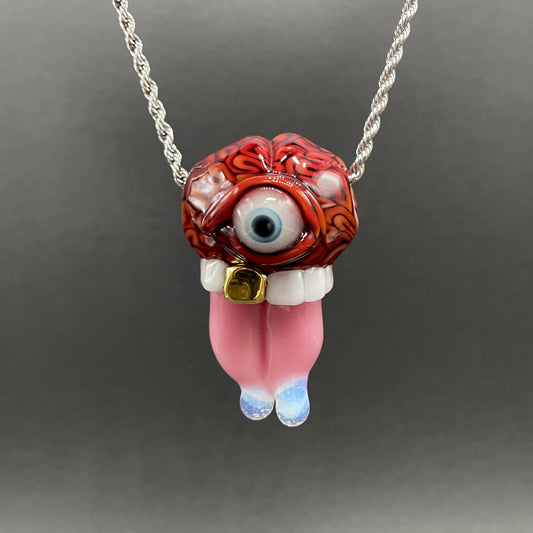 Mastermind glass pendant
