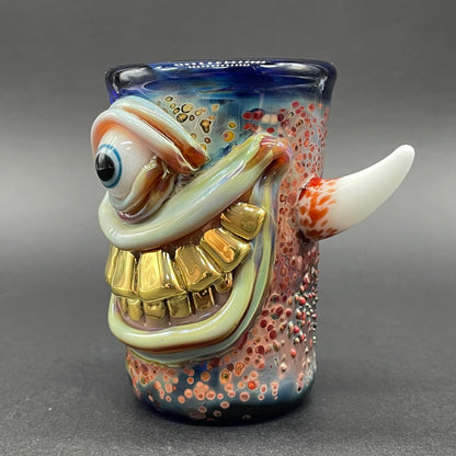 Smiley face shot glass