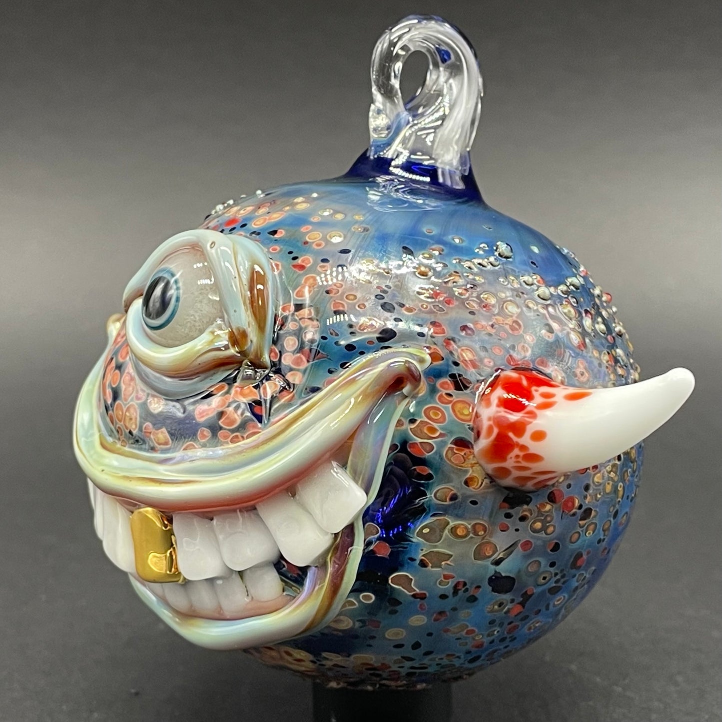 Smiling cyclops ornament