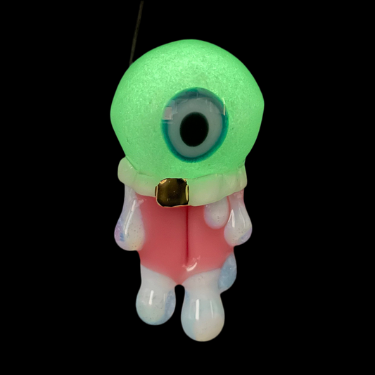 Glow in the dark eye pendant