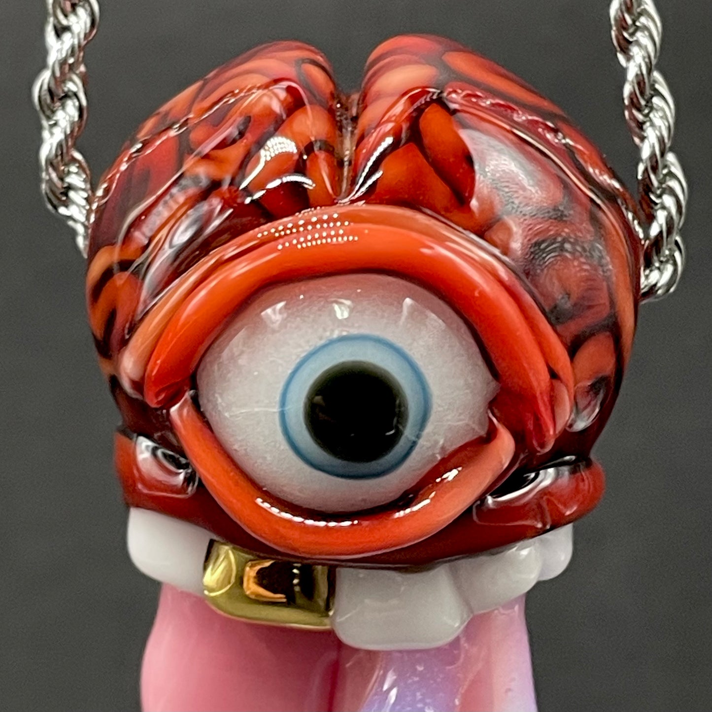 Mastermind glass pendant