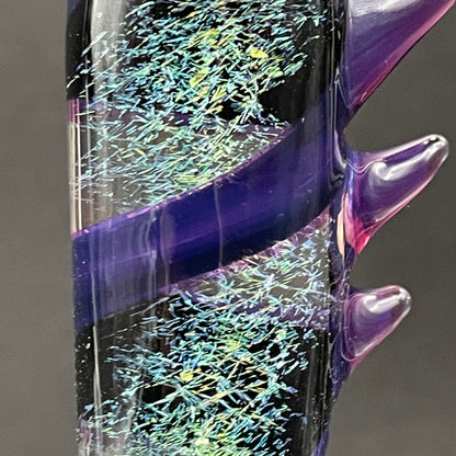 Hand-blown Royal jelly dichroic cyclops pendant - Leviathan Glass original