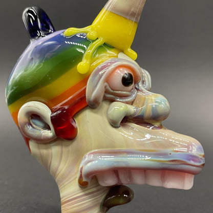 Ice cream kid glass pendant