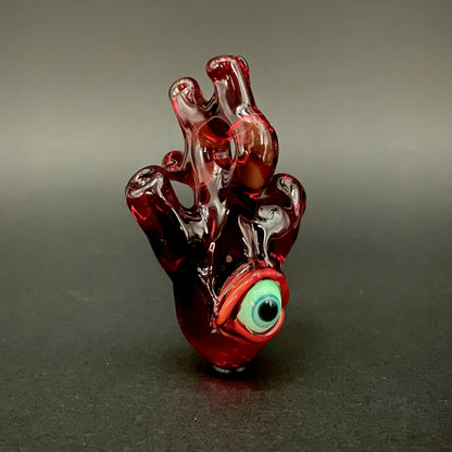 Anatomical cyclops heart pendant