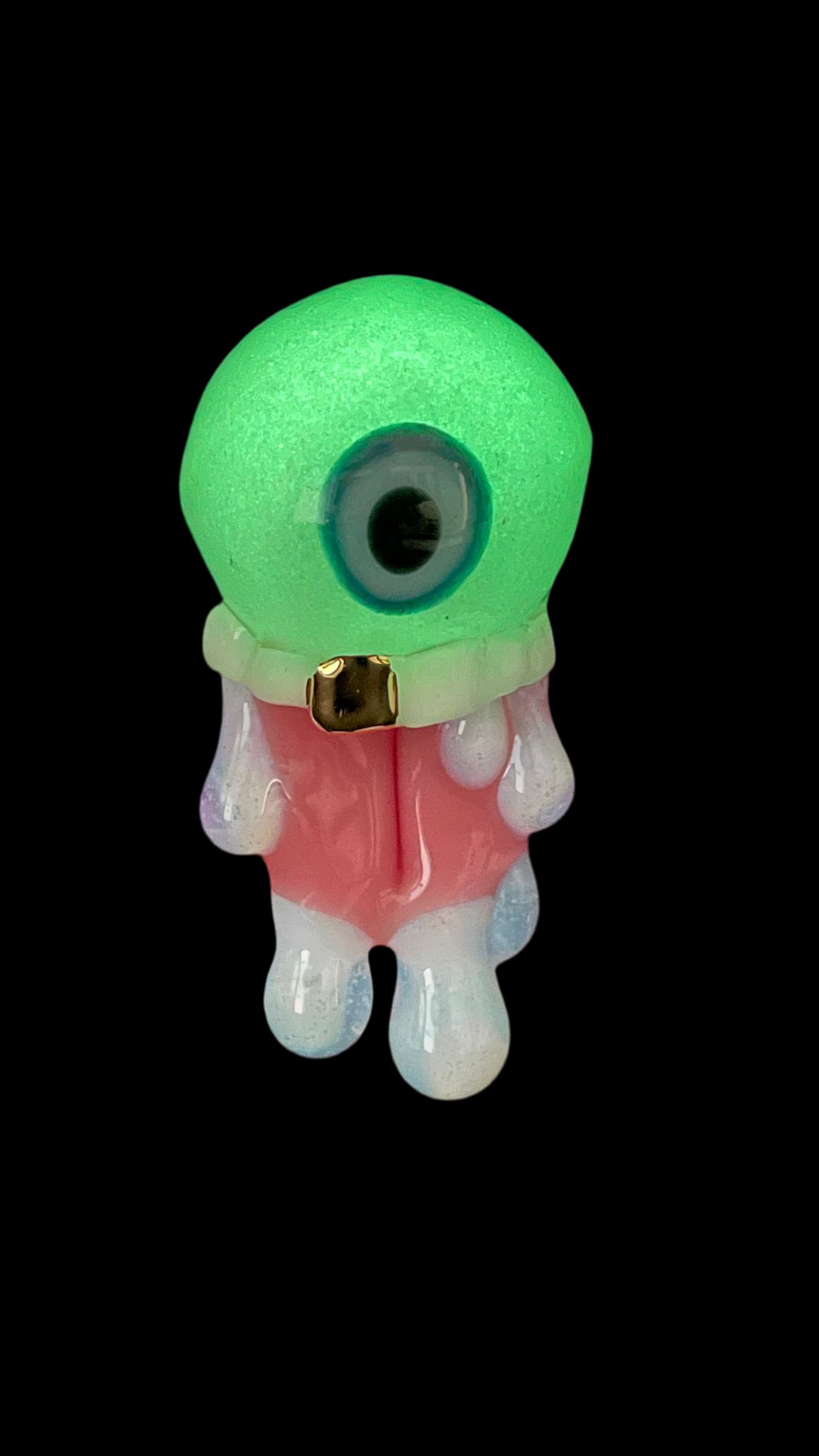 Glow in the dark eye pendant