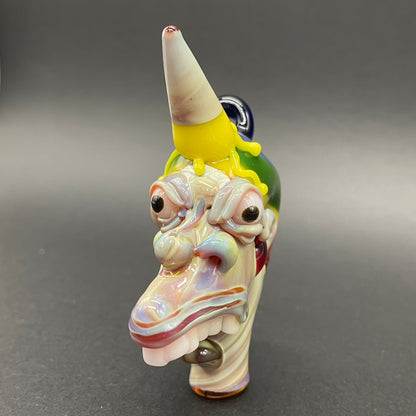 Ice cream kid glass pendant