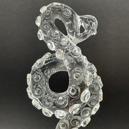 3 clear tentacle ornaments
