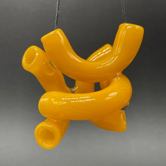 Macaroni and cheese necklace