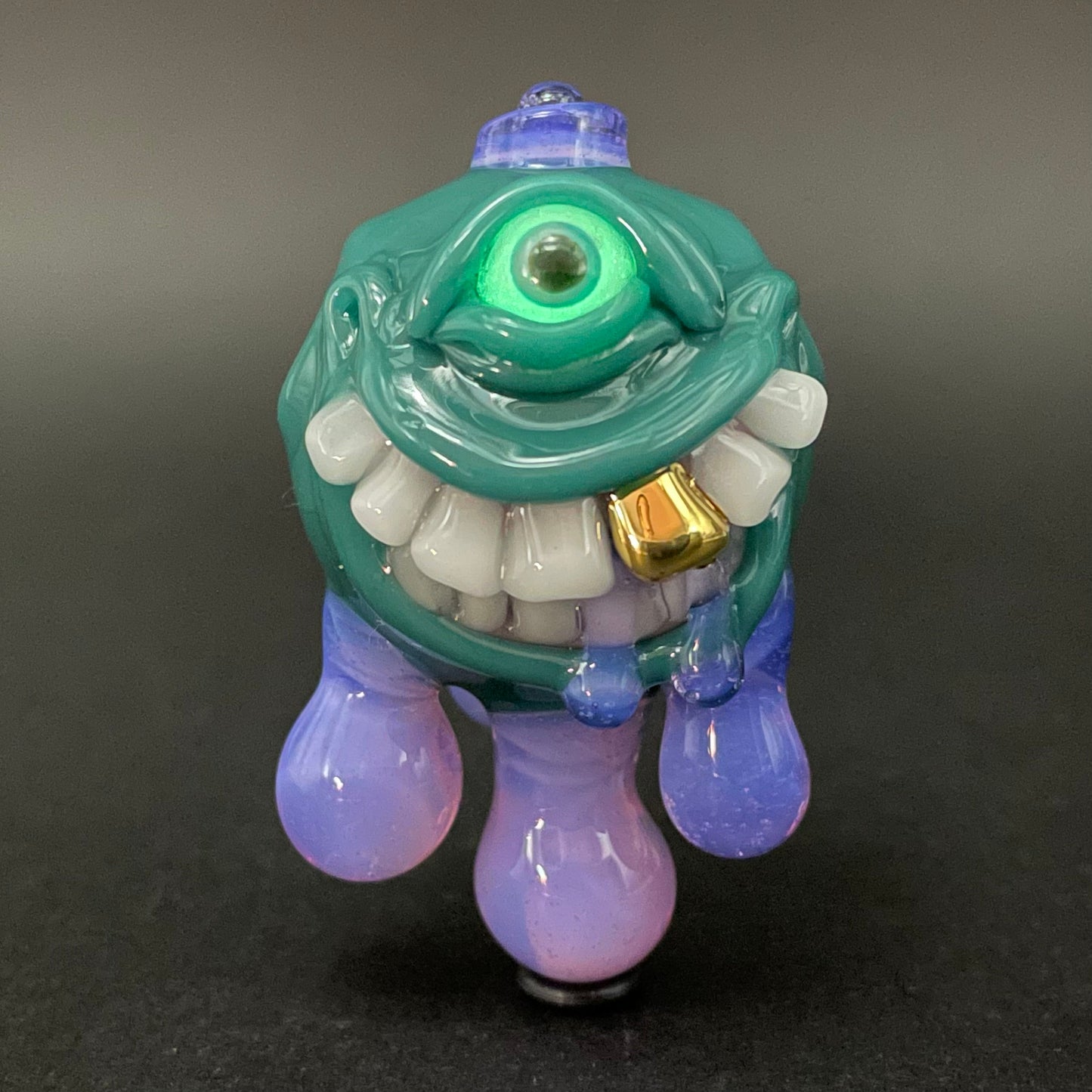 Dripping with sarcasm glass pendant