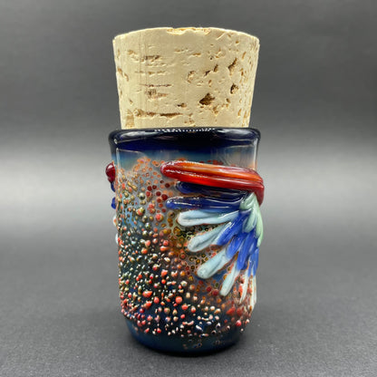 Winged phoenix cork jar