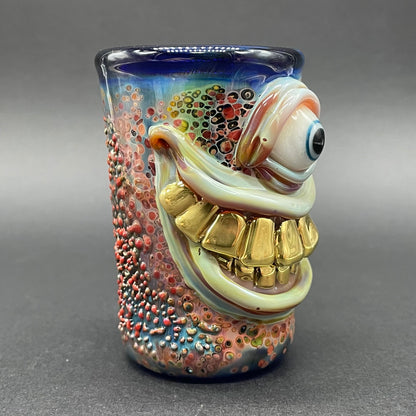 Smiley face shot glass