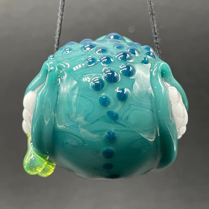 Grinning like a fool glass pendant