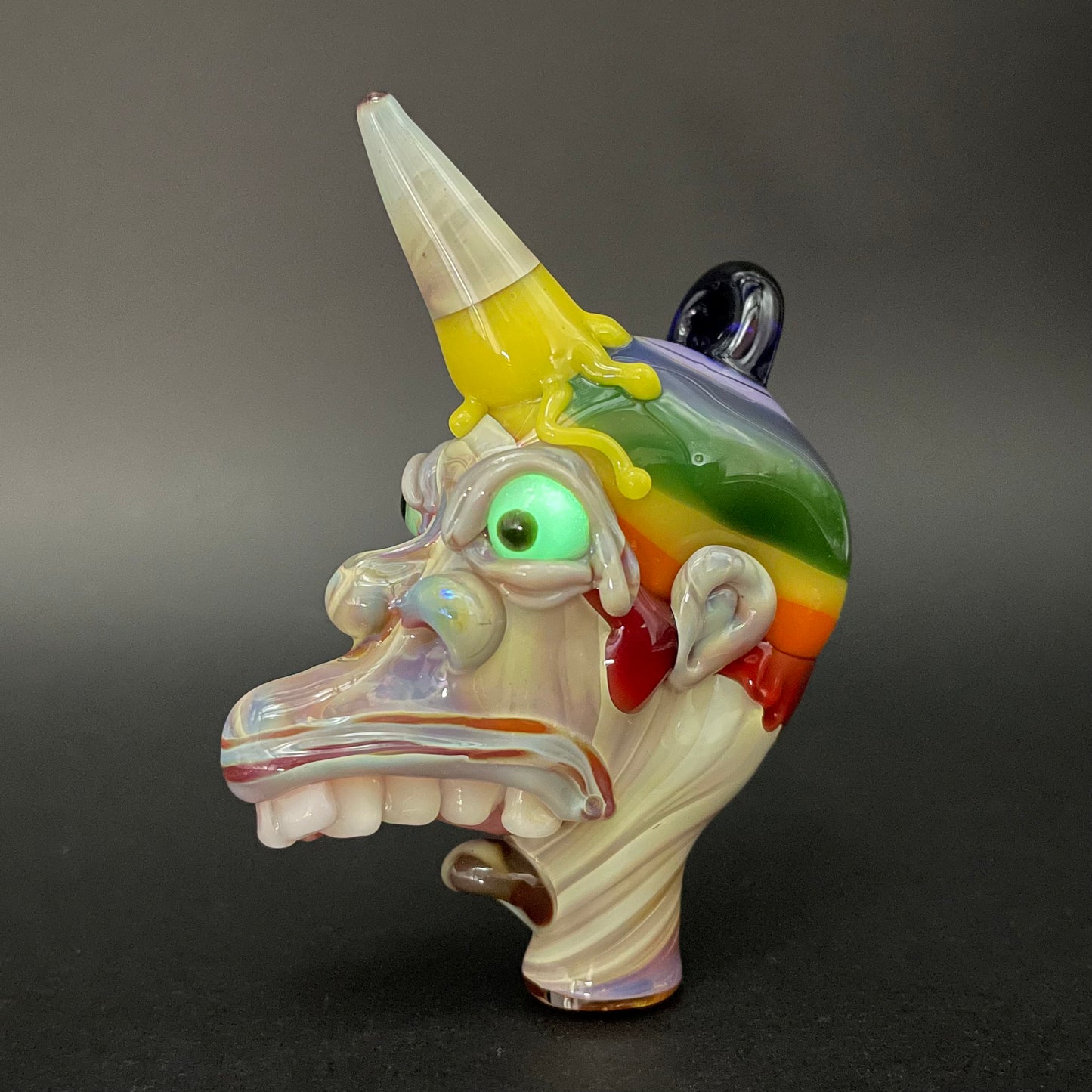 Ice cream kid glass pendant