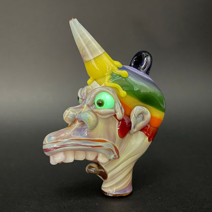 Ice cream kid glass pendant