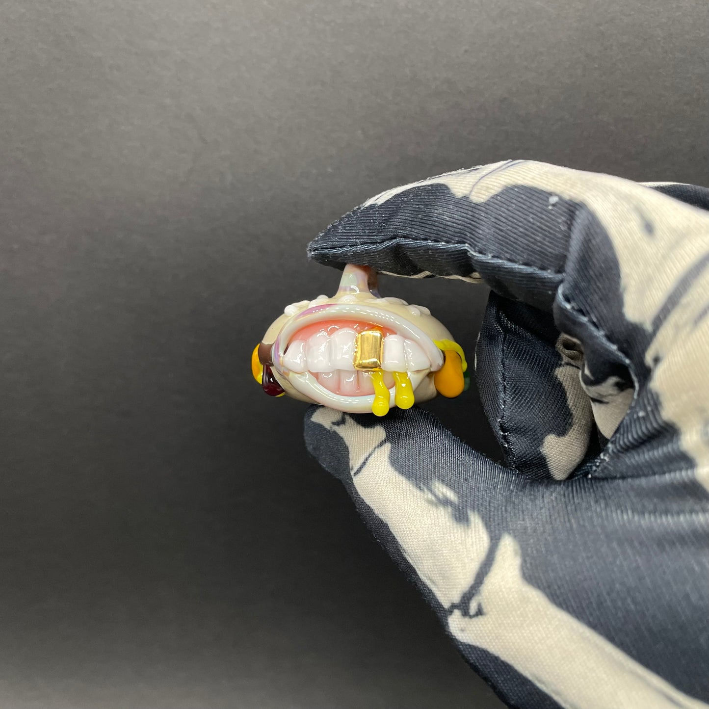 Glass Cheeseburger pendant