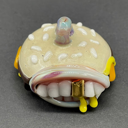 Glass Cheeseburger pendant