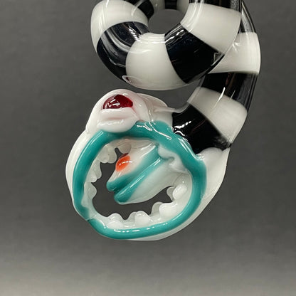Beetlejuice Inspired solid glass Sandworm  Sculpture