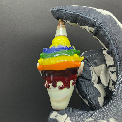 Ice cream kid glass pendant