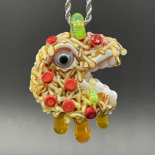 Pizza fiend pendant
