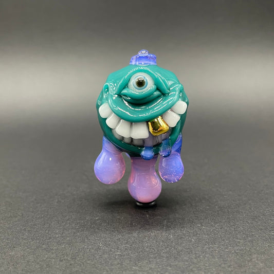 Dripping with sarcasm glass pendant