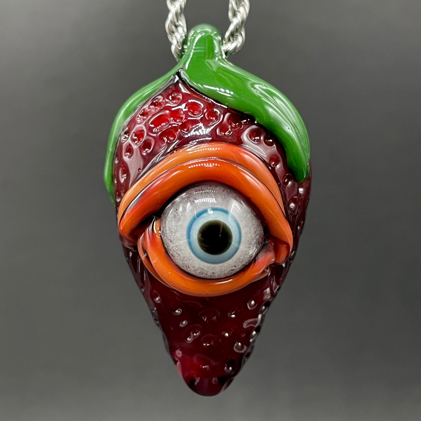 Cyclops strawberry pendant