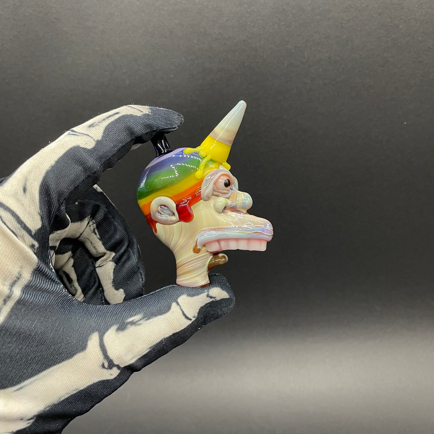 Ice cream kid glass pendant