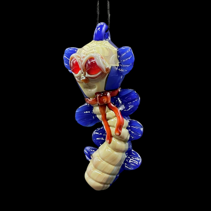 Labyrinth worm pendant