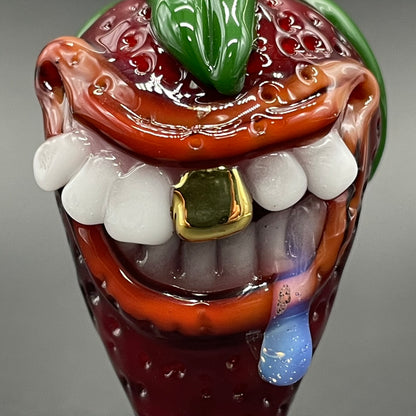 Toothy strawberry pendant