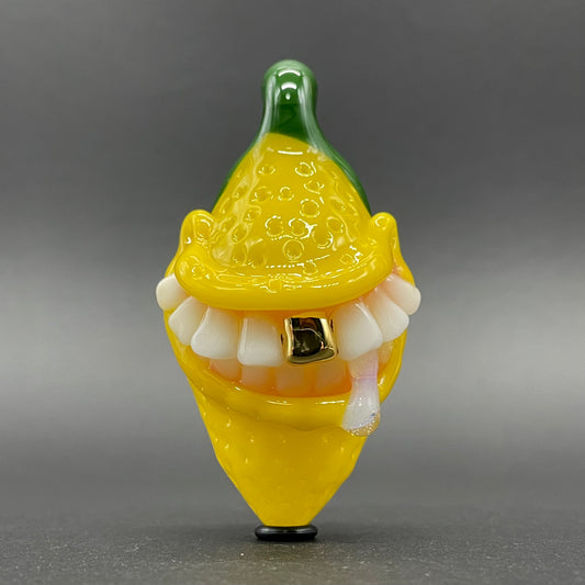 Grinning lemon pendant