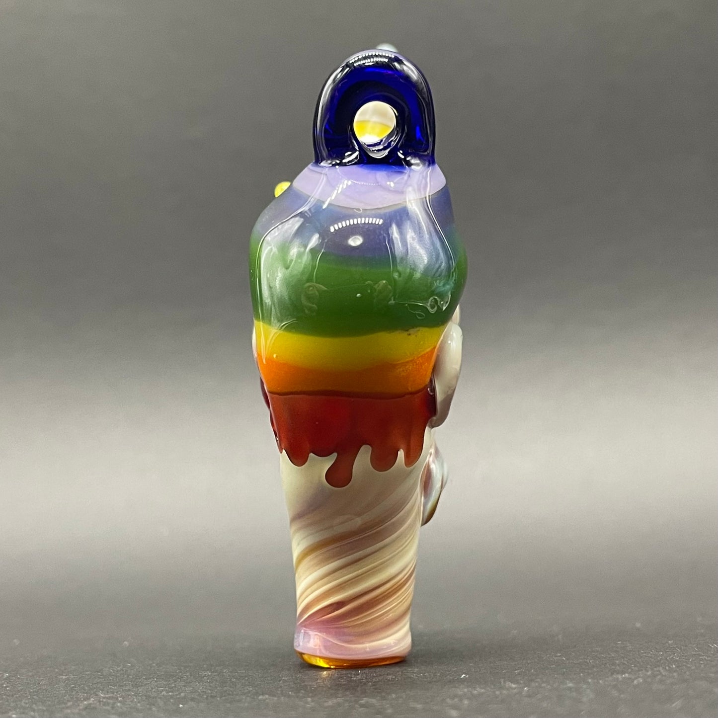 Ice cream kid glass pendant