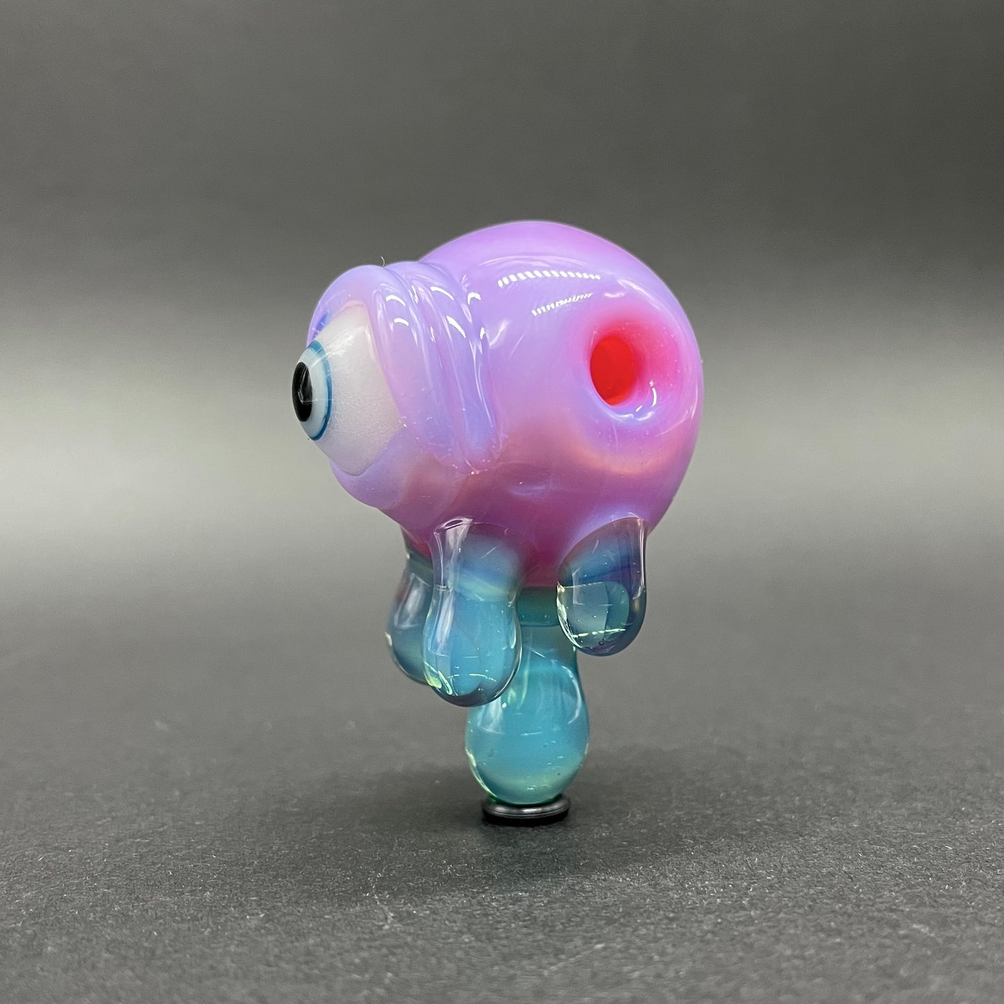 Drippy cyclops glass pendant