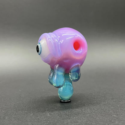 Drippy cyclops glass pendant
