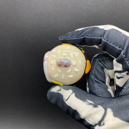 Glass Cheeseburger pendant