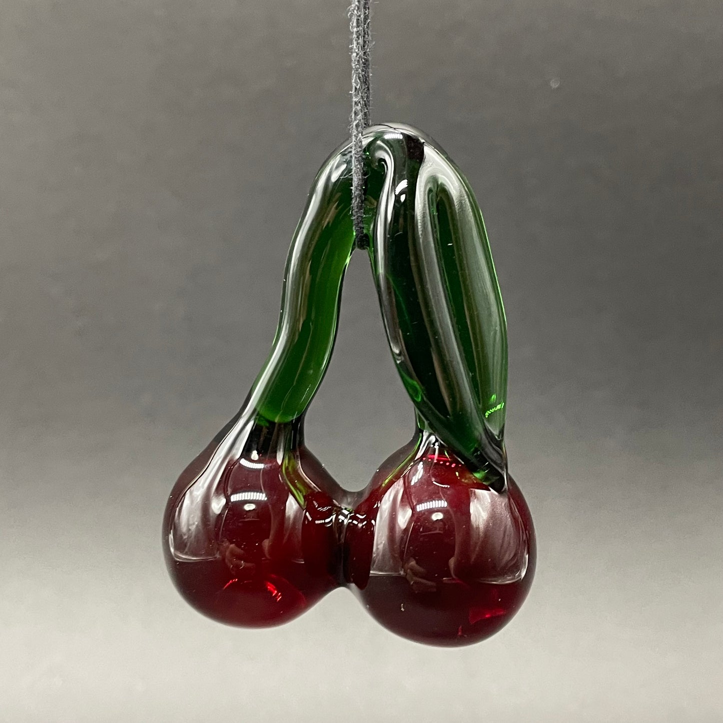 Transparent cherry pendant