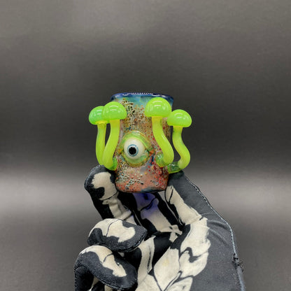 Green slime mushroom shot glass