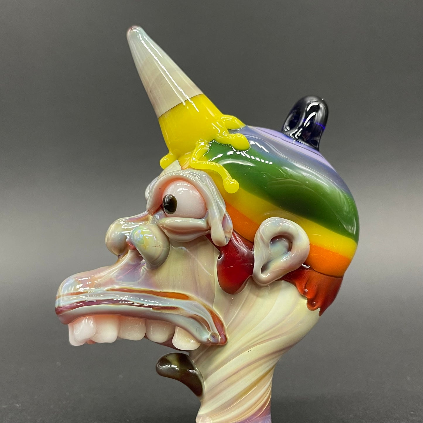 Ice cream kid glass pendant