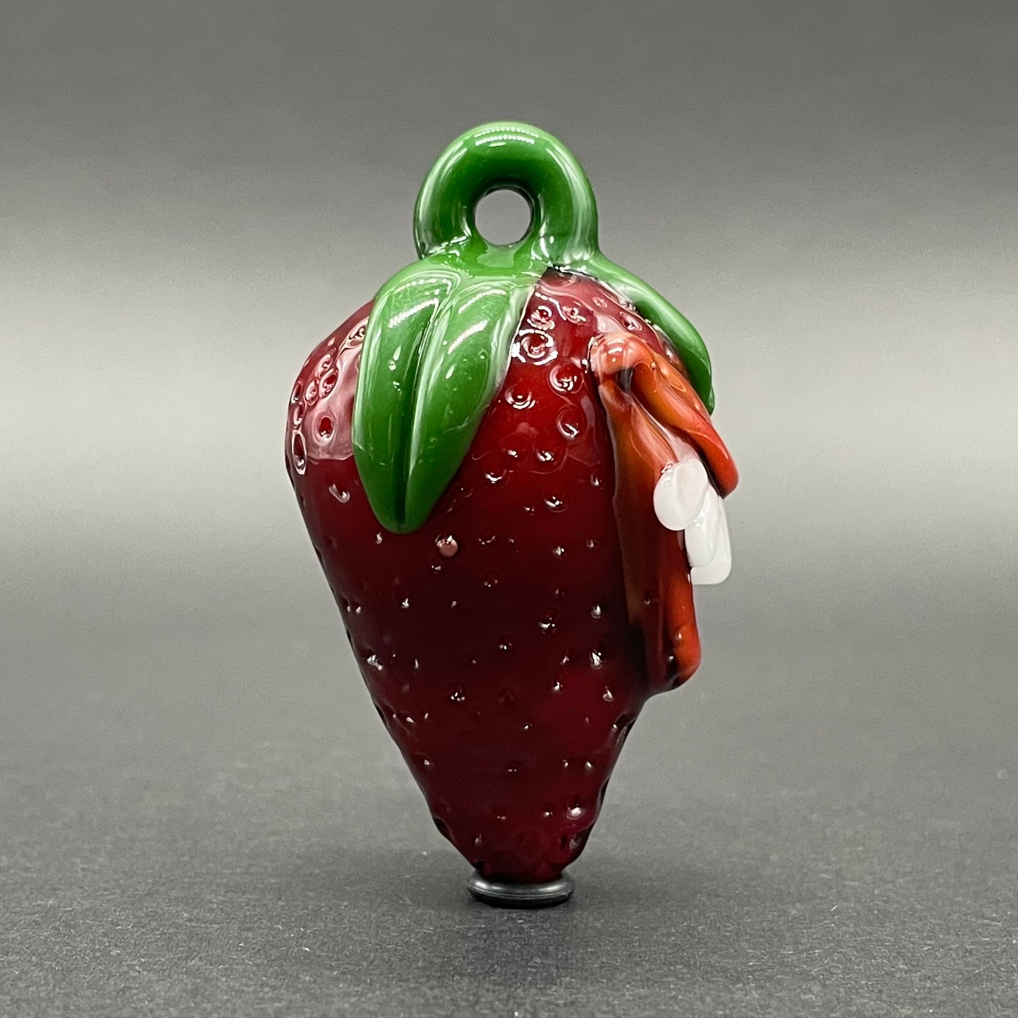 Toothy strawberry pendant