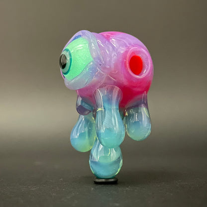 Drippy cyclops glass pendant