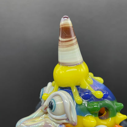 Ice cream kid glass pendant