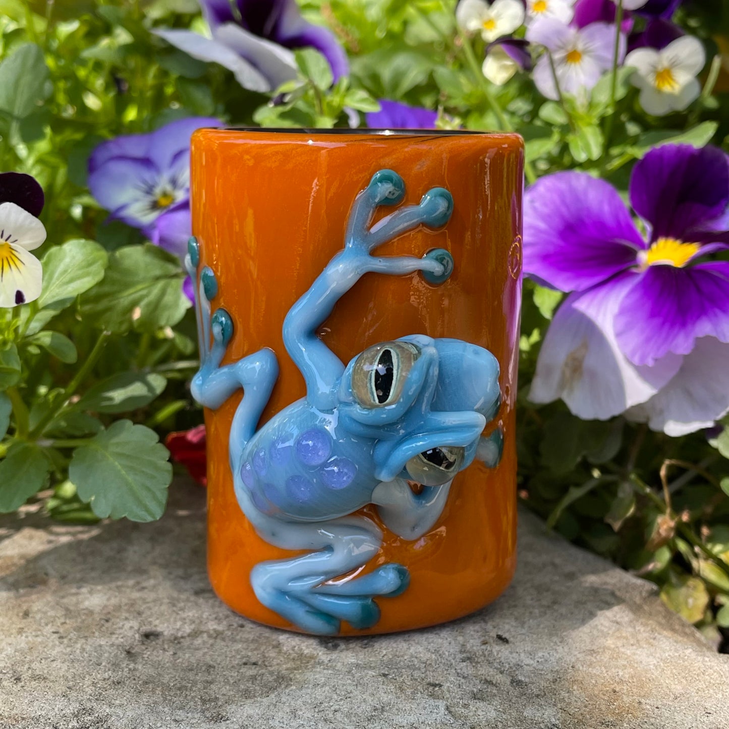 poison dart frog shot glass