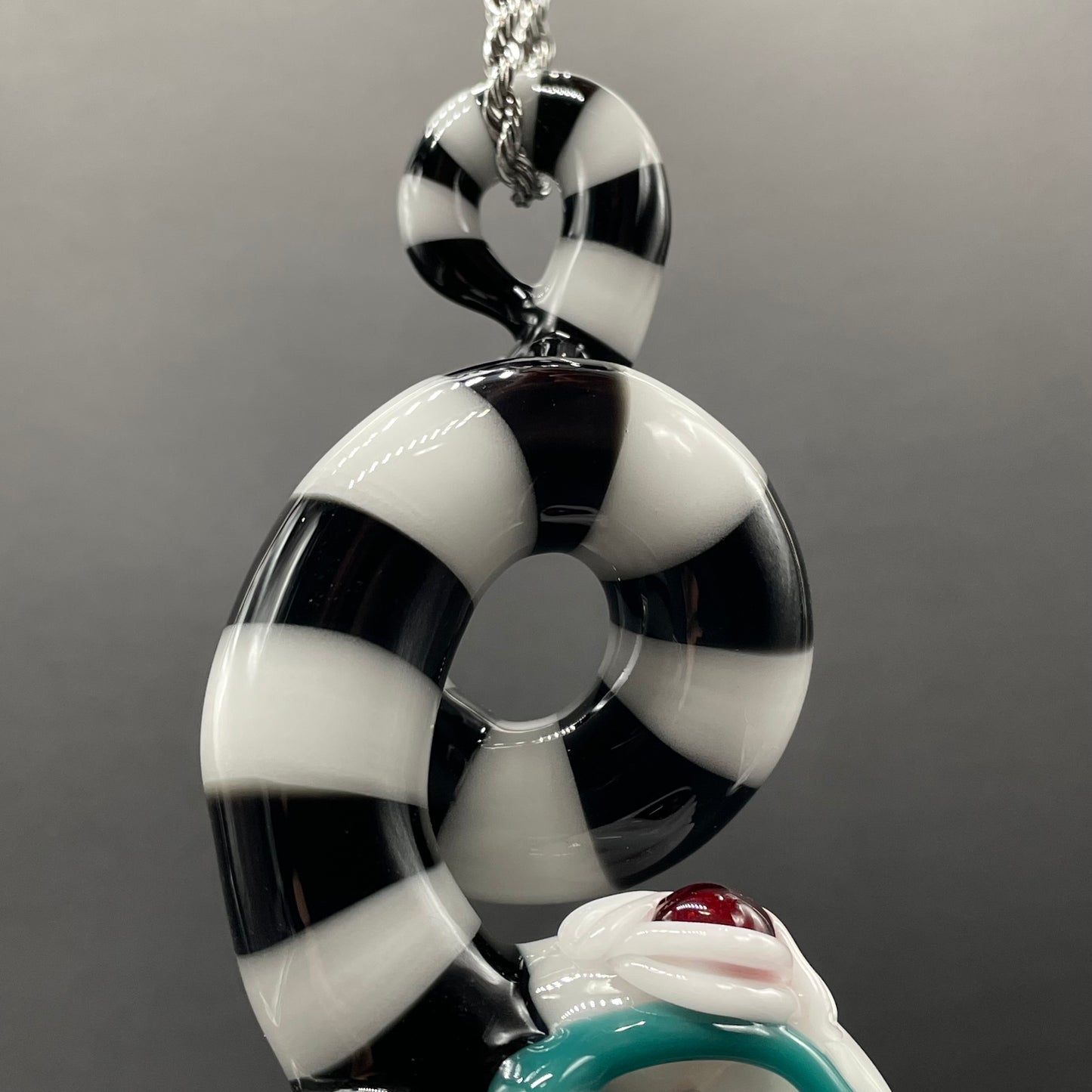 Beetlejuice Inspired solid glass Sandworm  Sculpture