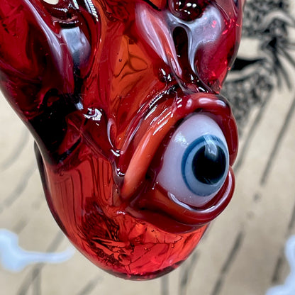 Anatomical cyclops heart pendant