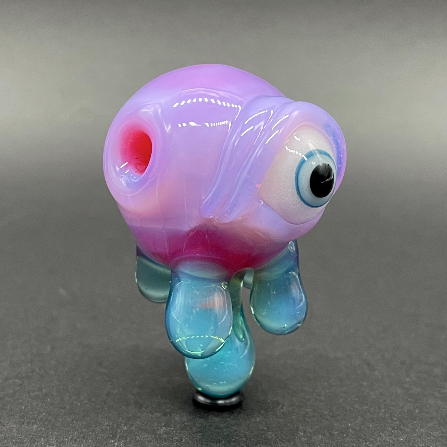 Drippy cyclops glass pendant
