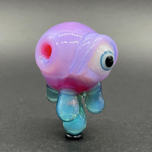 Drippy cyclops glass pendant