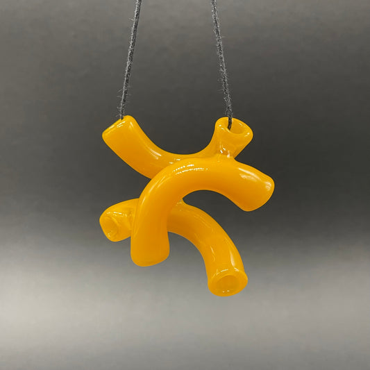 Macaroni and cheese necklace