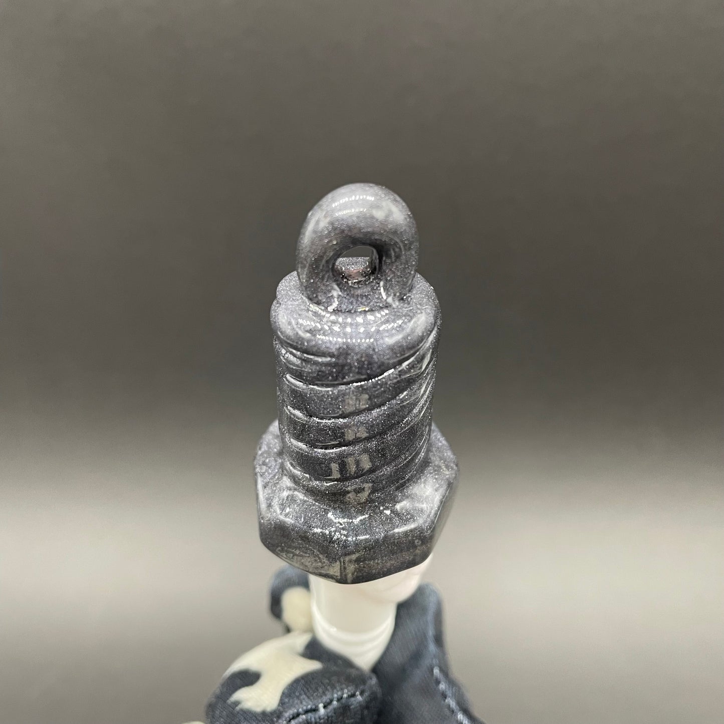 Sparky the Glass spark plug pendant