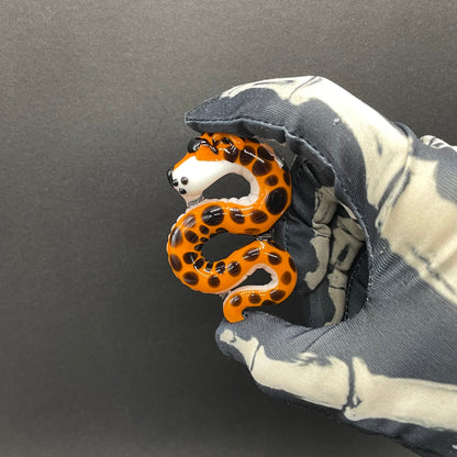Slithering Chester Cheetah glass pendant