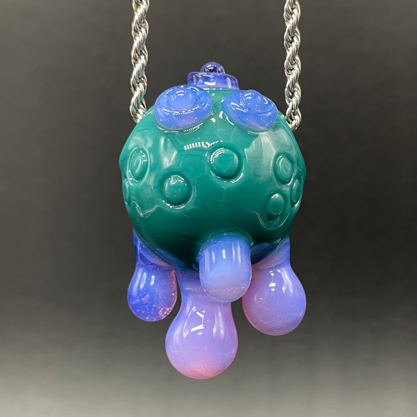 Dripping with sarcasm glass pendant