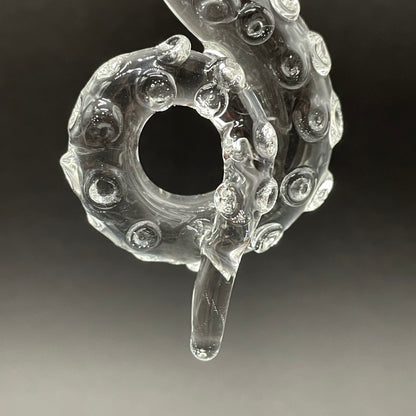 3 clear tentacle ornaments